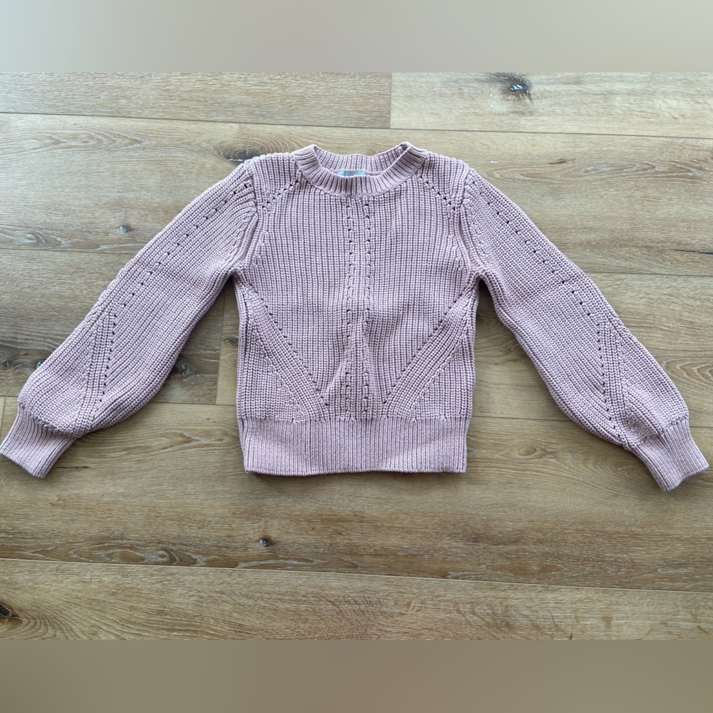 H&M Pink Cable Knit Sweater